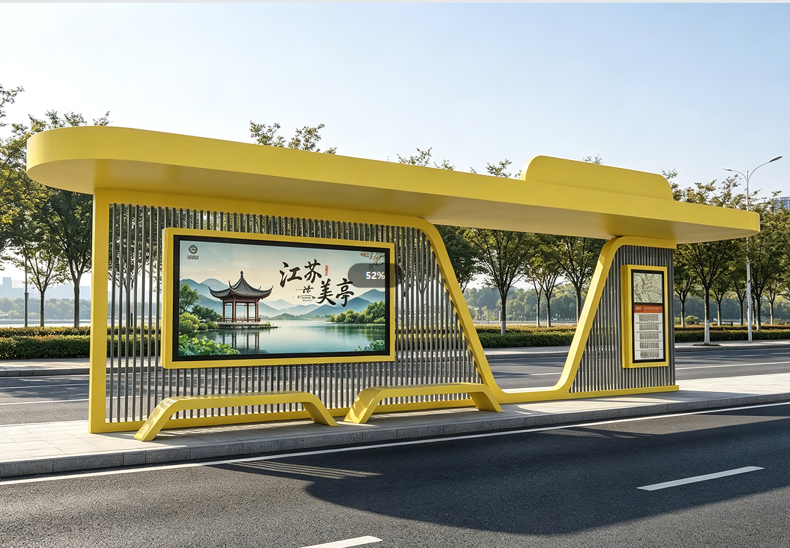 何为市政基建新标杆?江苏美亭智能候车亭以科技赋能城市升级
