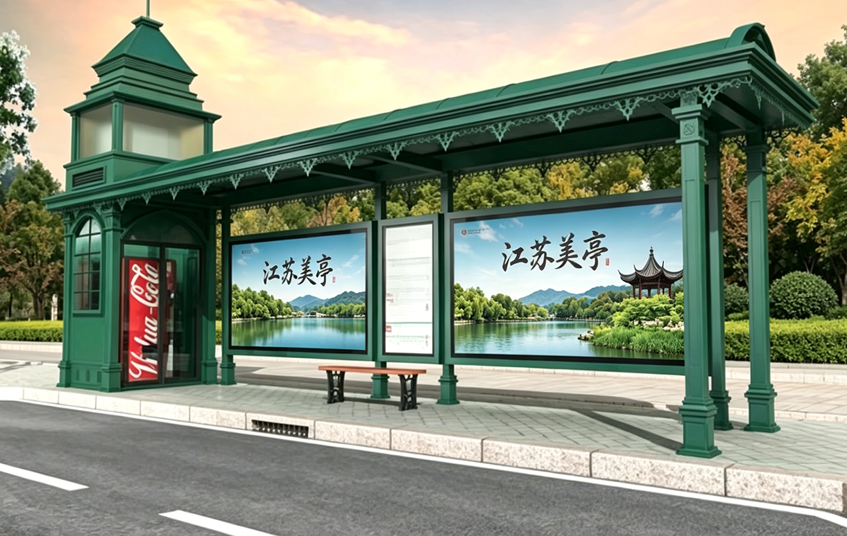 半封闭公交站台MT-039